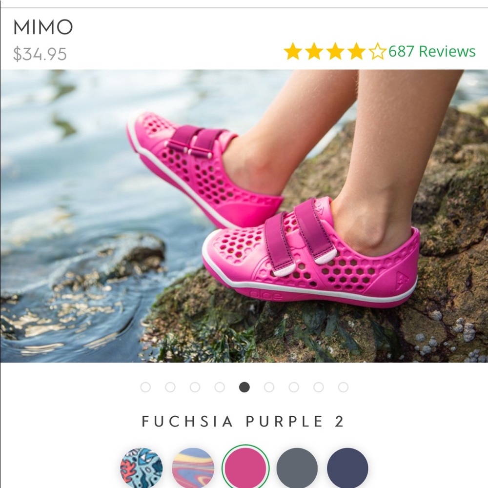 Girls Plae Mimo shoes pink size 13